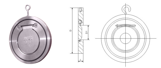 對夾圓片止回閥
